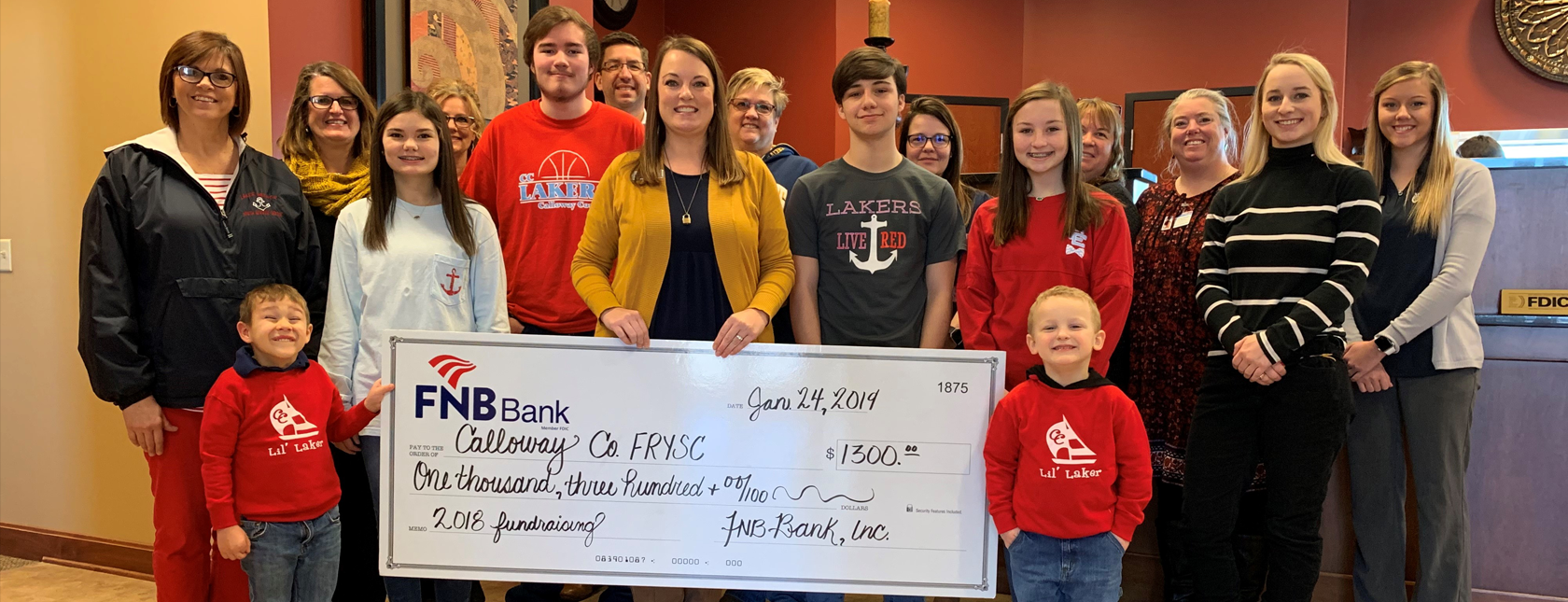 FNB Donates to the Murray and Calloway County Schools' Family Resource Centers
