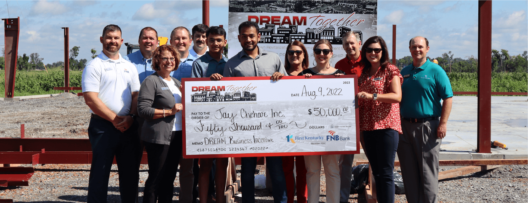 Check presentation at Jay Chehar, Inc. for $20,000