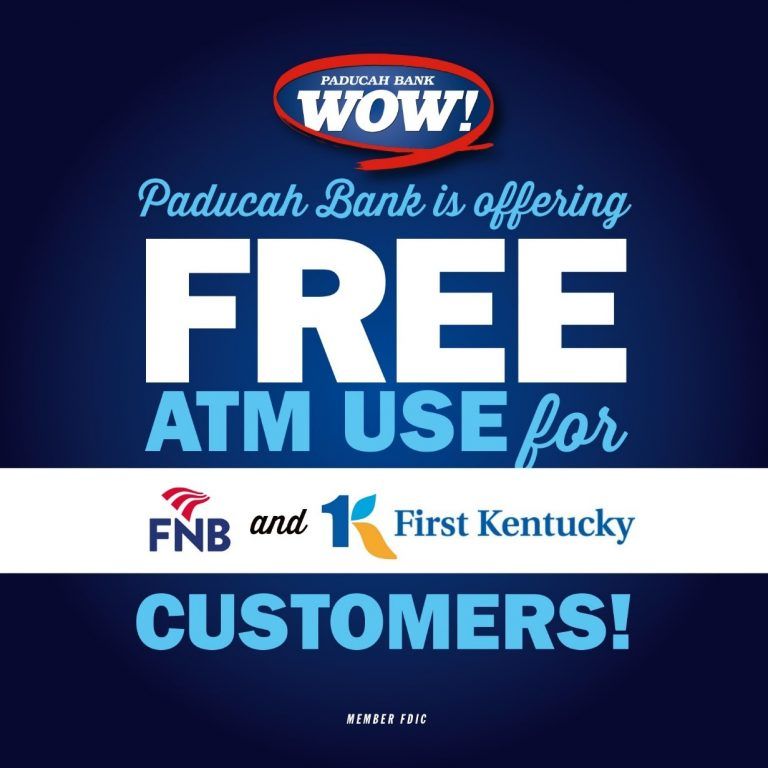 Paducah Bank FREE ATMs