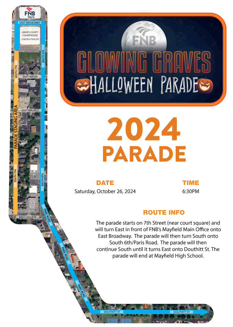 Glowing Graves Parade Route