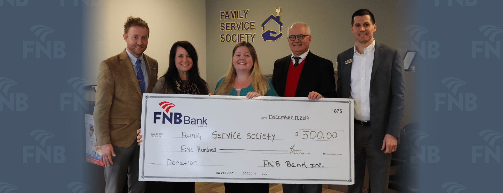 Check Presentation to Family Service Society