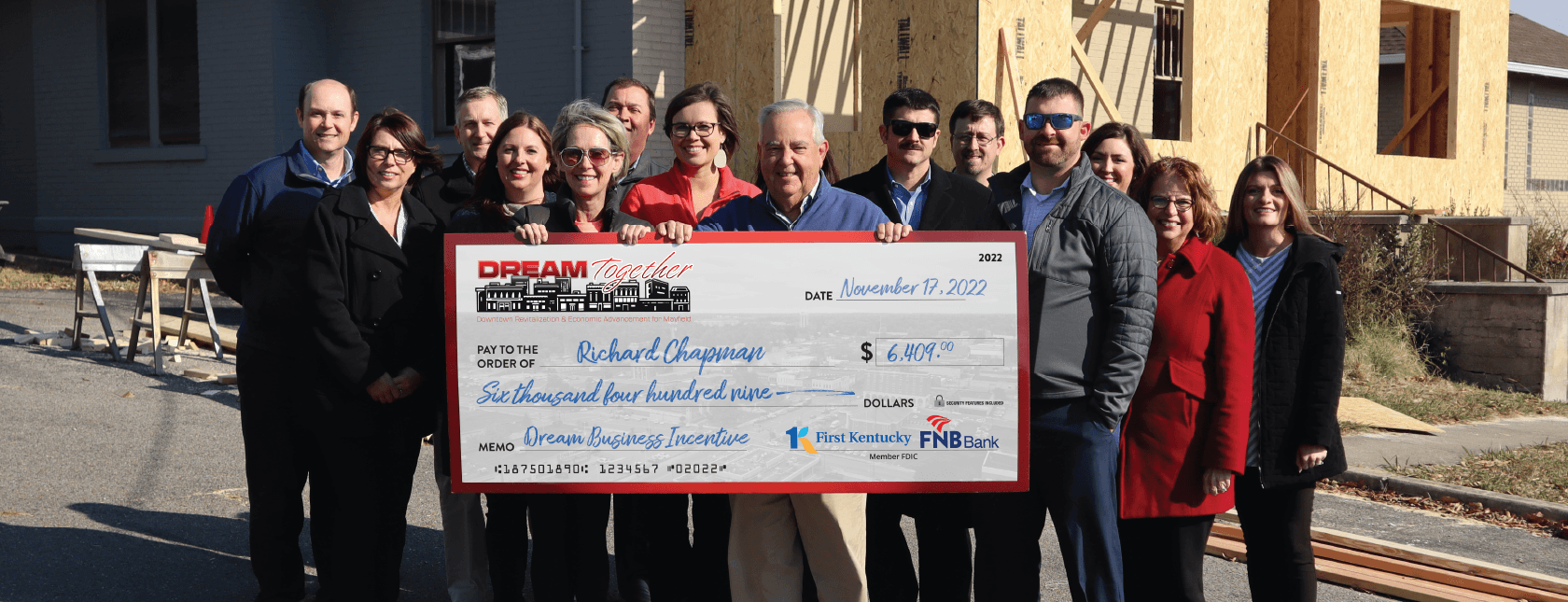 DREAM Check Presentation Held for Richard Chapman