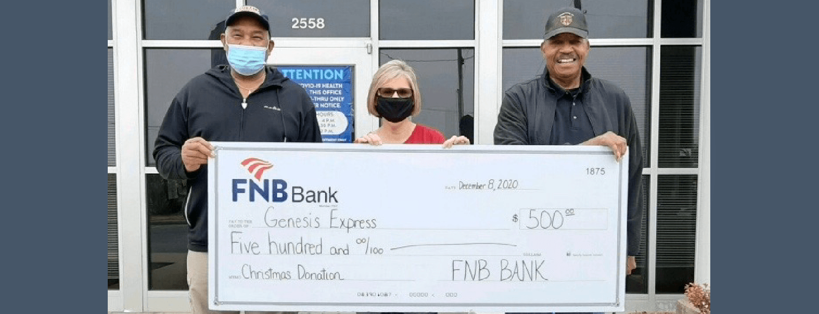 Check Presentation to Genesis Express