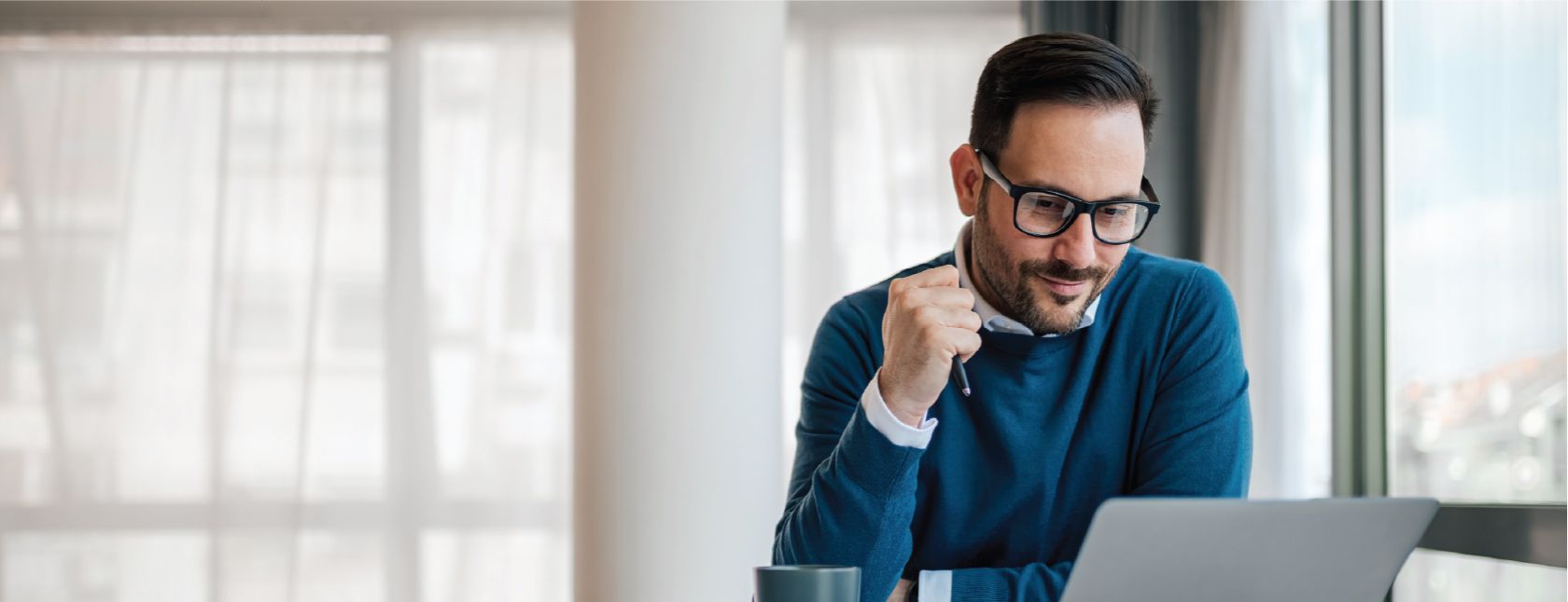 Man on Computer