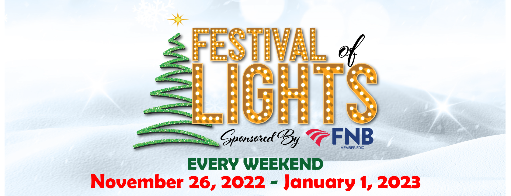 Festival of Lights in Mayfield every weekend from Saturday, November 26th through Sunday, January 1st