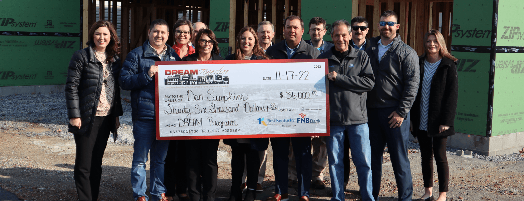 Check Presentation for Don & Danna Simpkins at Western KY Insurance