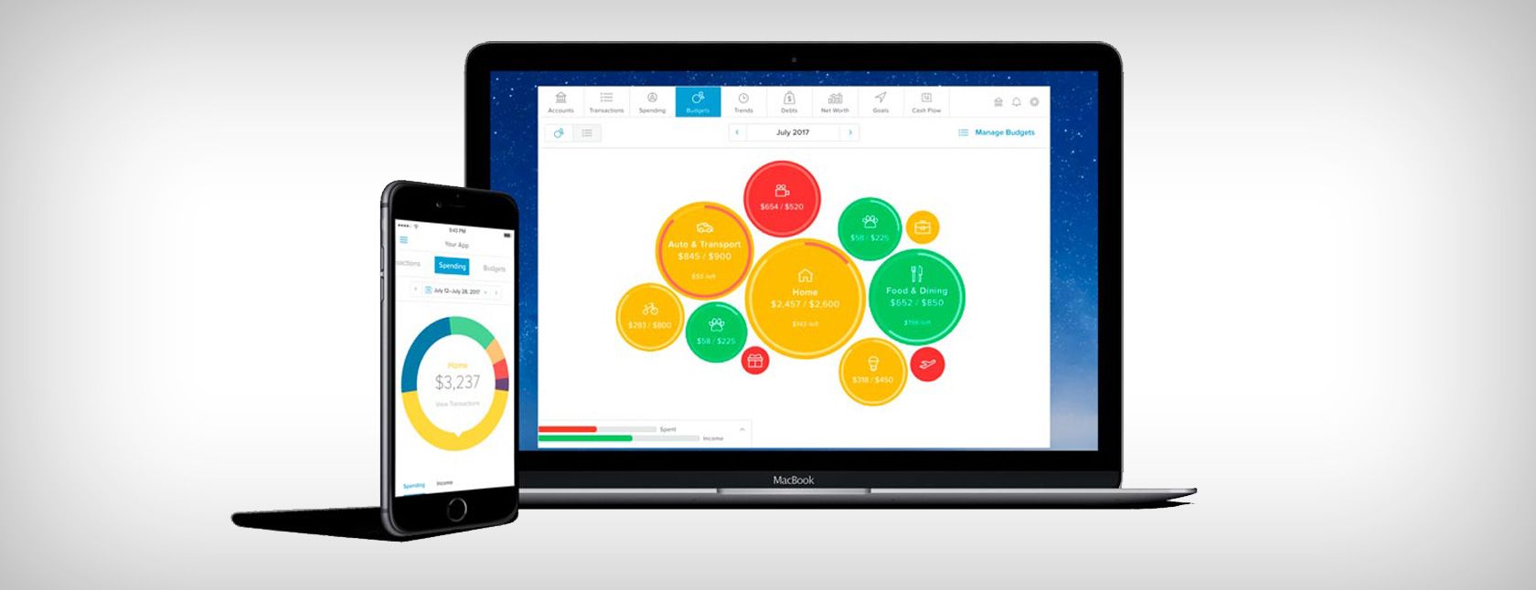 mulitple monitors showing circle graphics