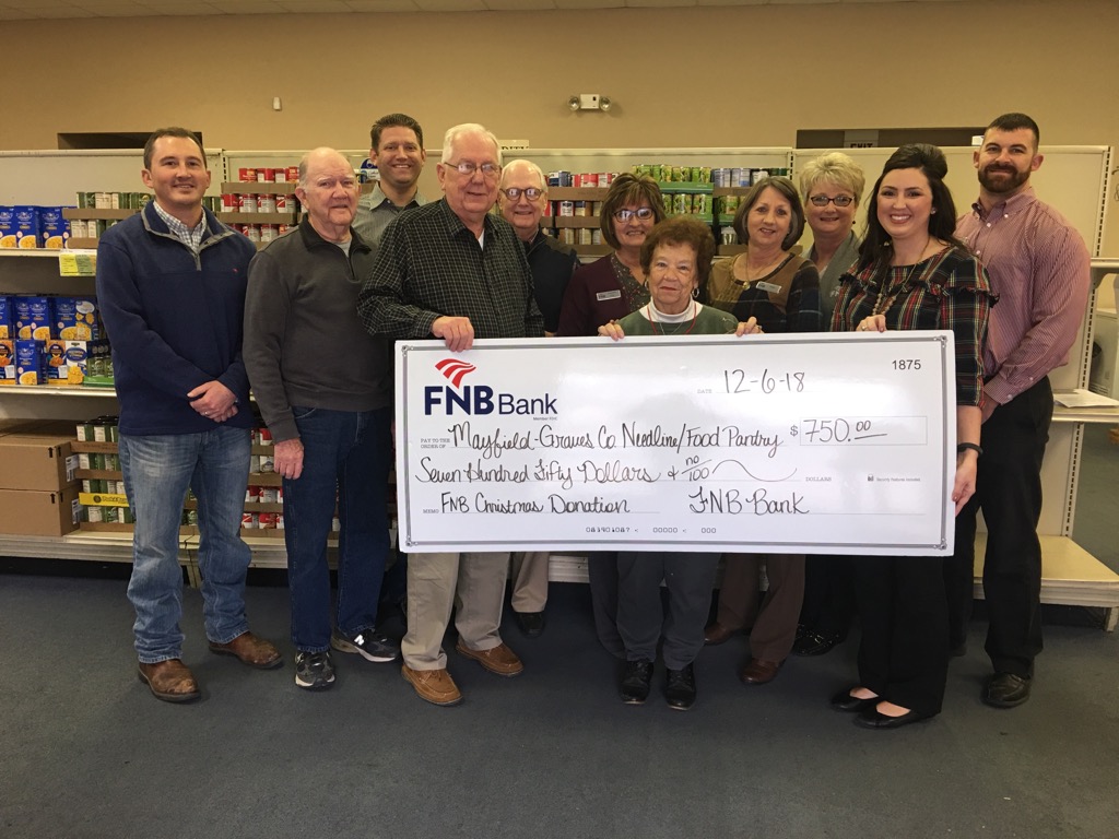 FNB Makes 1,500 Christmas Donation to Two Charities in MayfieldGraves