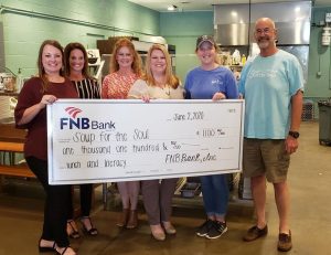 FNB Donates $1,100 to Soup for the Soul Lunch and Literacy Program