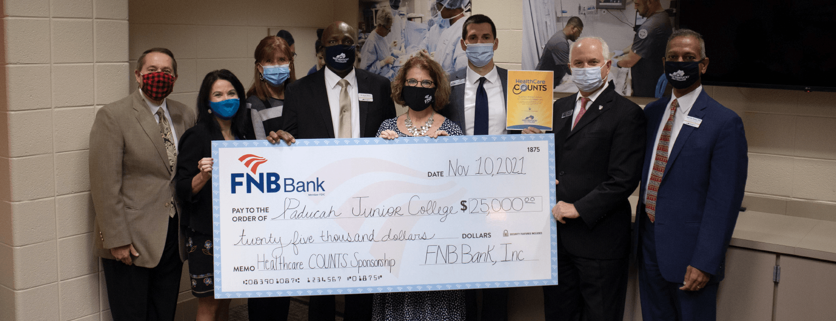 FNB Makes $25,000 Investment to WKCTC's Healthcare Counts Campaign