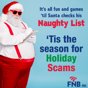 Santa Warning about holiday scams
