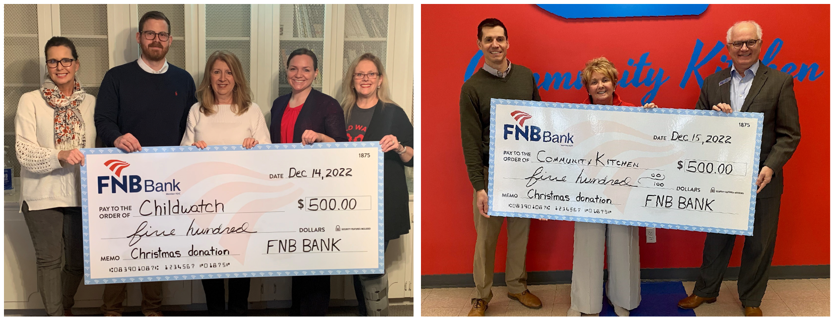 FNB Makes $1,000 Donation to Paducah Child Watch and Community Kitchen