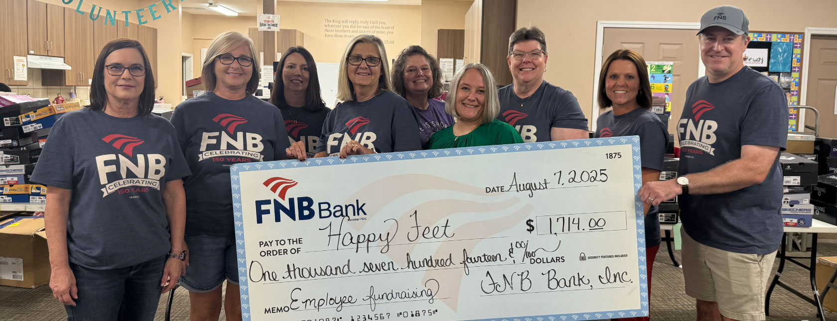 FNB Employees Raise Money for Trigg County Happy Feet