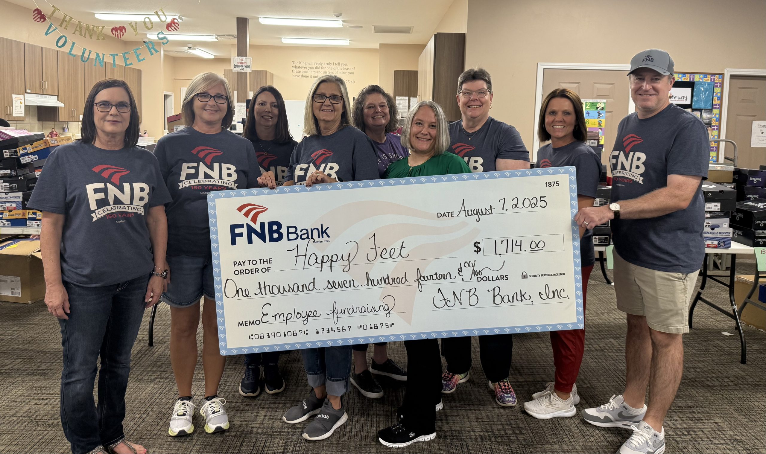FNB EMPLOYEES RAISE $1714 TO BENEFIT TRIGG COUNTY HAPPY FEET