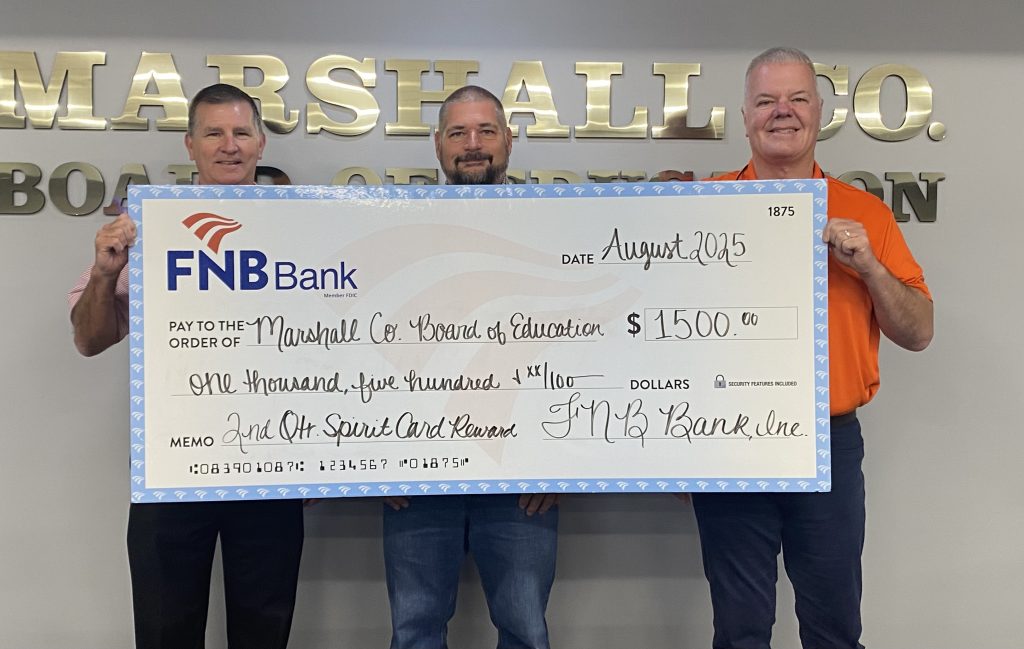 Marshall County Schools Spirit Debit Card Check Presentation
