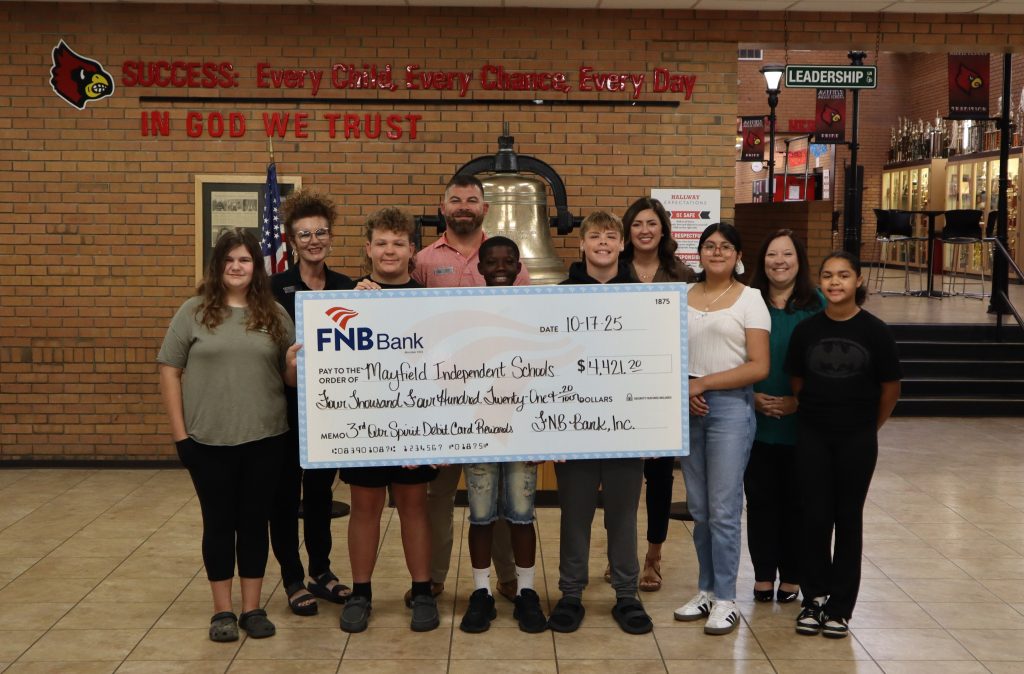 Mayfield Schools Spirit Debit Check Presentation