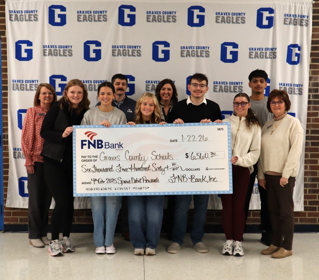FNB Donates to Graves County Schools through Spirit Debit Card Program