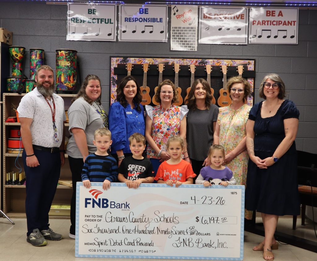 FNB Donates to Graves Co Schools through Spirit Debit Card Program