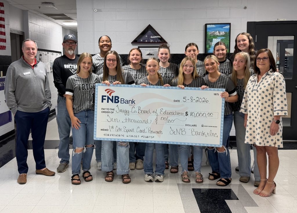 FNB Donates to Trigg Co Schools through Spirit Debit Card Program